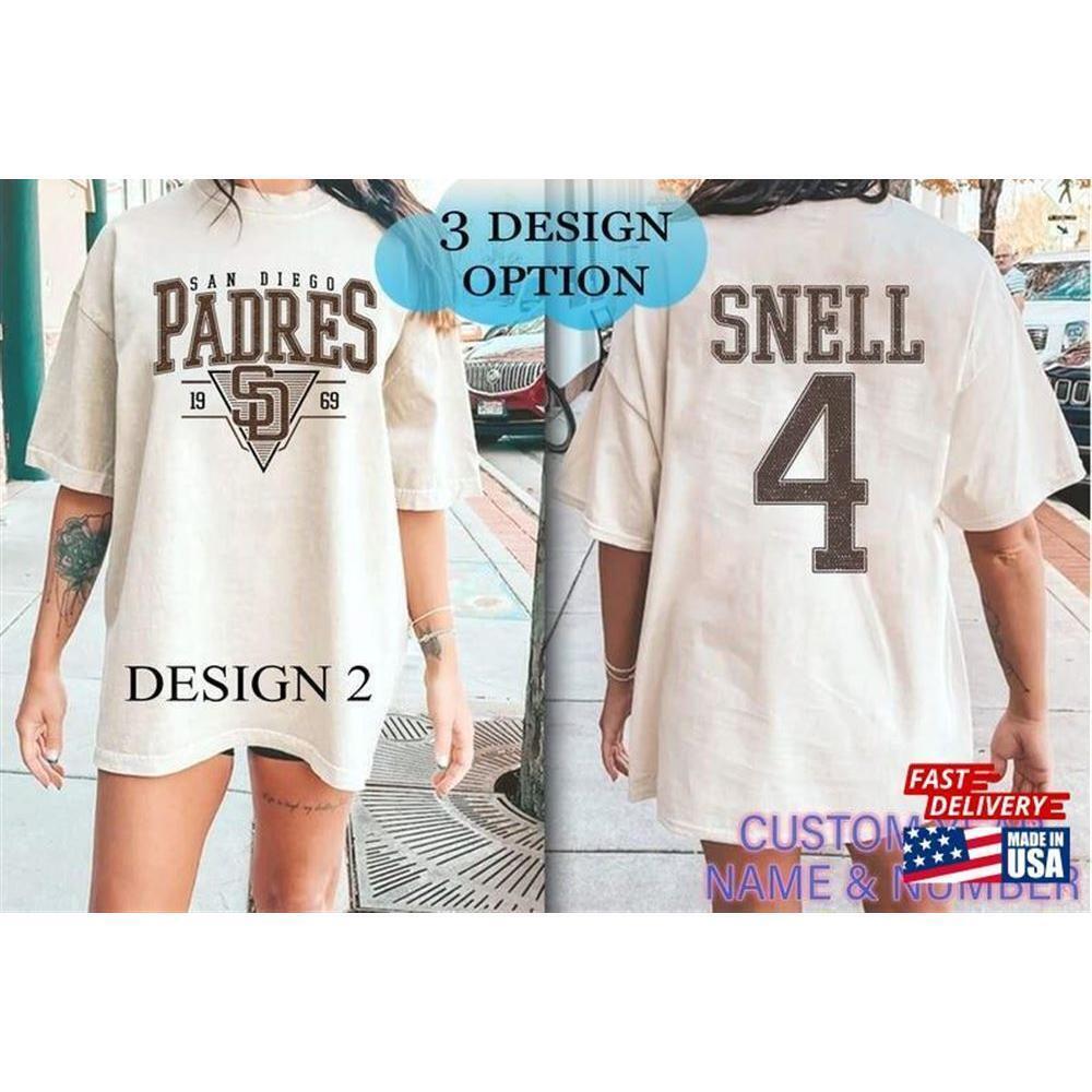 Custom San Diego Baseball Shirt Padres Shirt Tshirt 2 Sided